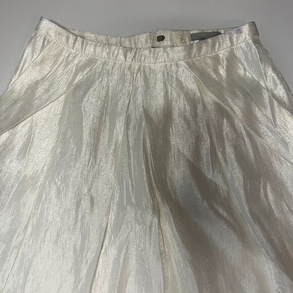 H&M Metallic Pleated Skirt – Size 4 - Picture 2 of 9